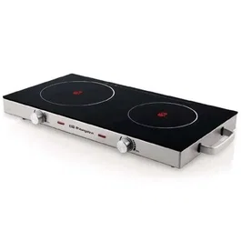 Orbegozo Vitrocerámica PCE6000 6000 2 Placas 170 y 205mm 1000W y 1800W